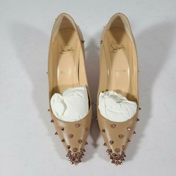 CHRISTIAN LOUBOUTIN Nude Degraspike Stud Pumps - Picture 2 of 9